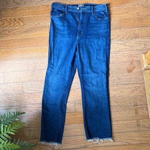MOTHER Dark Blue Ankle Jeans